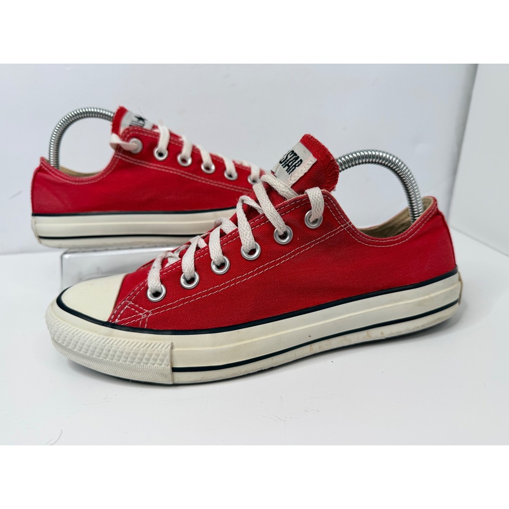 Converse Chuck Taylor All Star Low Red Canvas Women's 9 M9696 Classic